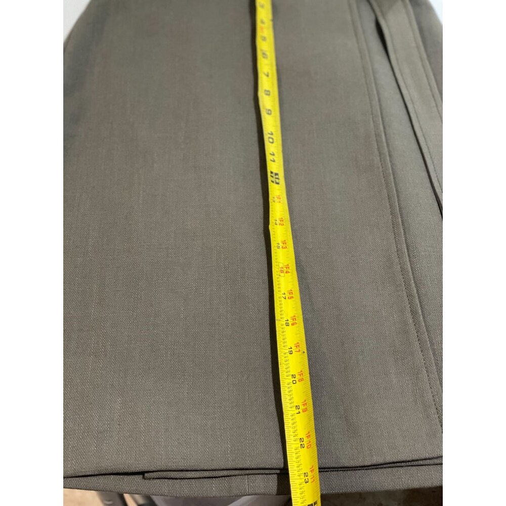 Ann Taylor Petite Olive Green A-Line Skirt With D-Ring Belt - Picture 12 of 14